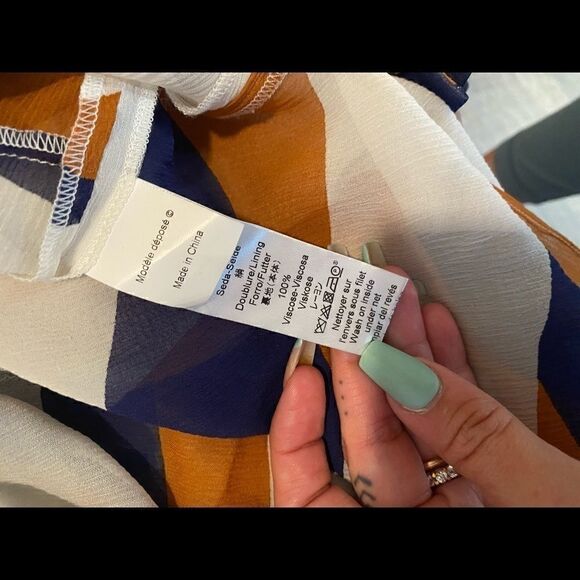 [kenzo] archive pleated high- low hem blouse. #7 - Picture 8 of 12